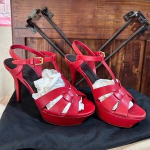 YSL Tribute Pumps Red . Size 37/7!